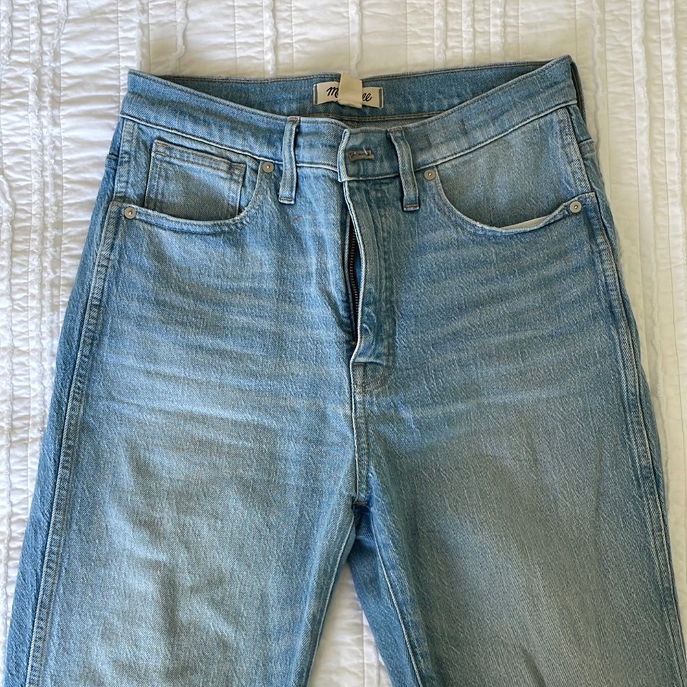 Madewell Stovepipe Jeans. Raw Hem Edition